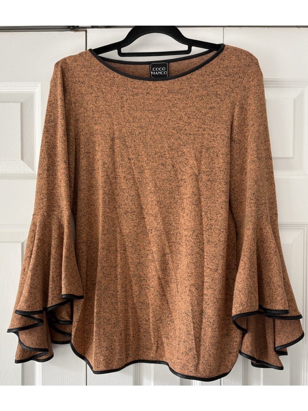 Coco Bianco Brown Bell Sleeves Women’s Size Medium